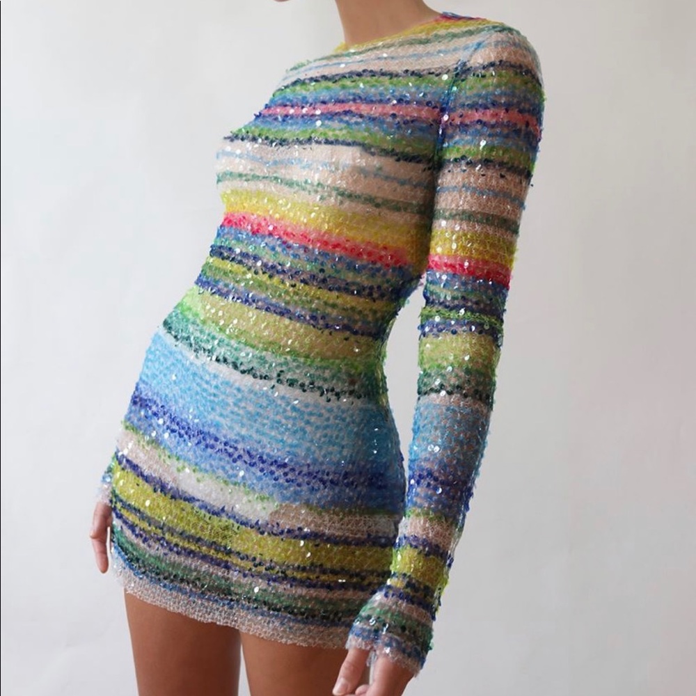 Lirika Matoshi Sequin Dress (Brand New)